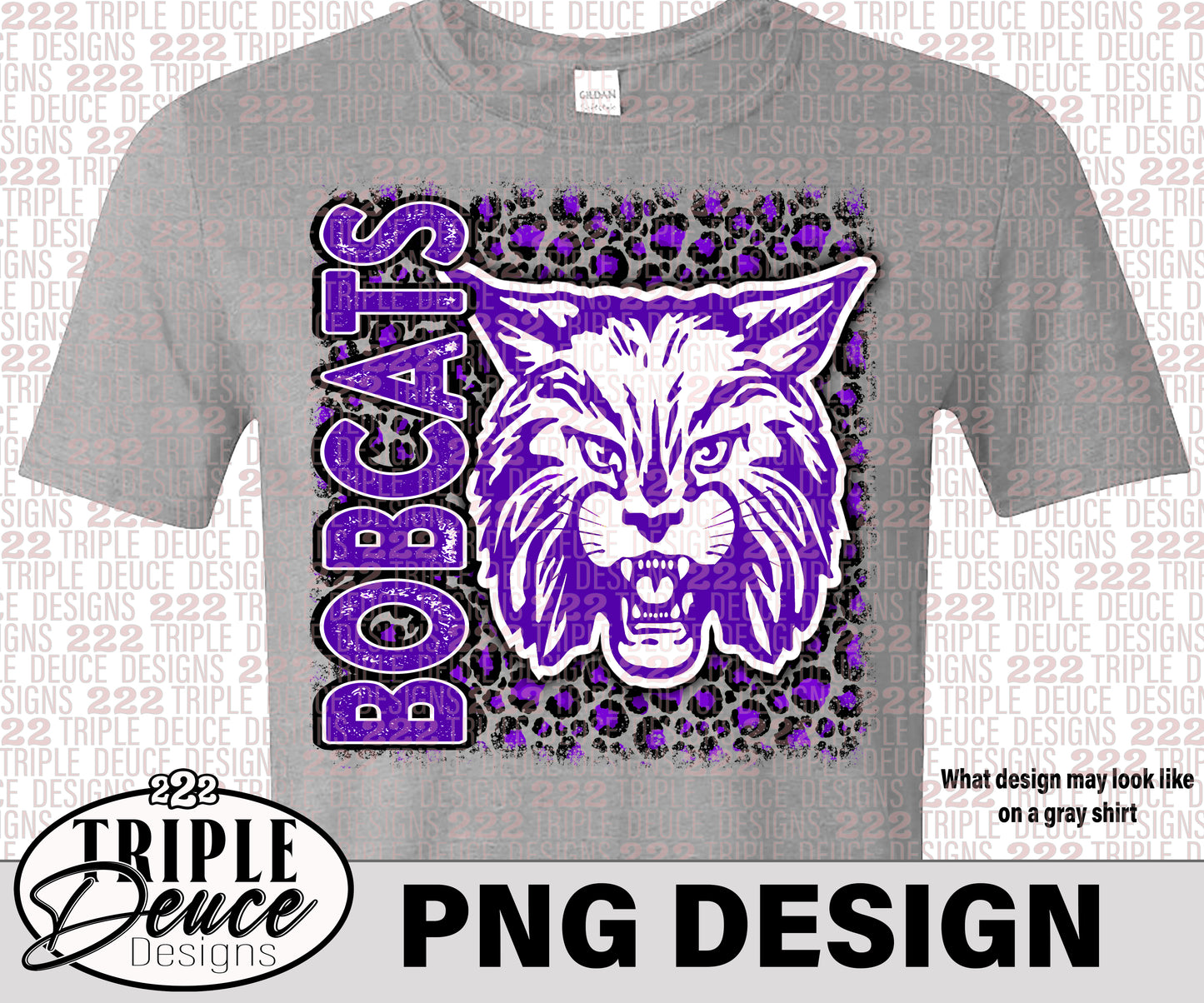 Dimmit Bobcats - Purple - PNG Designs