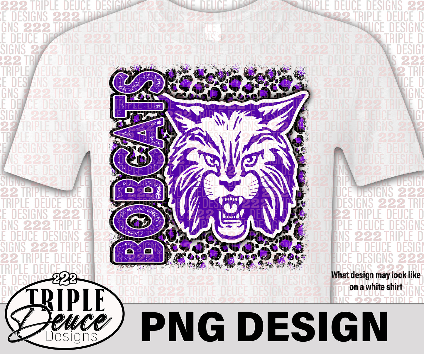 Dimmit Bobcats - Purple - PNG Designs