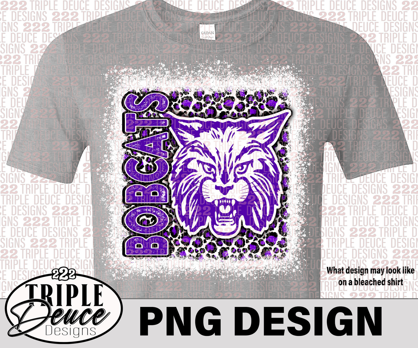 Dimmit Bobcats - Purple - PNG Designs