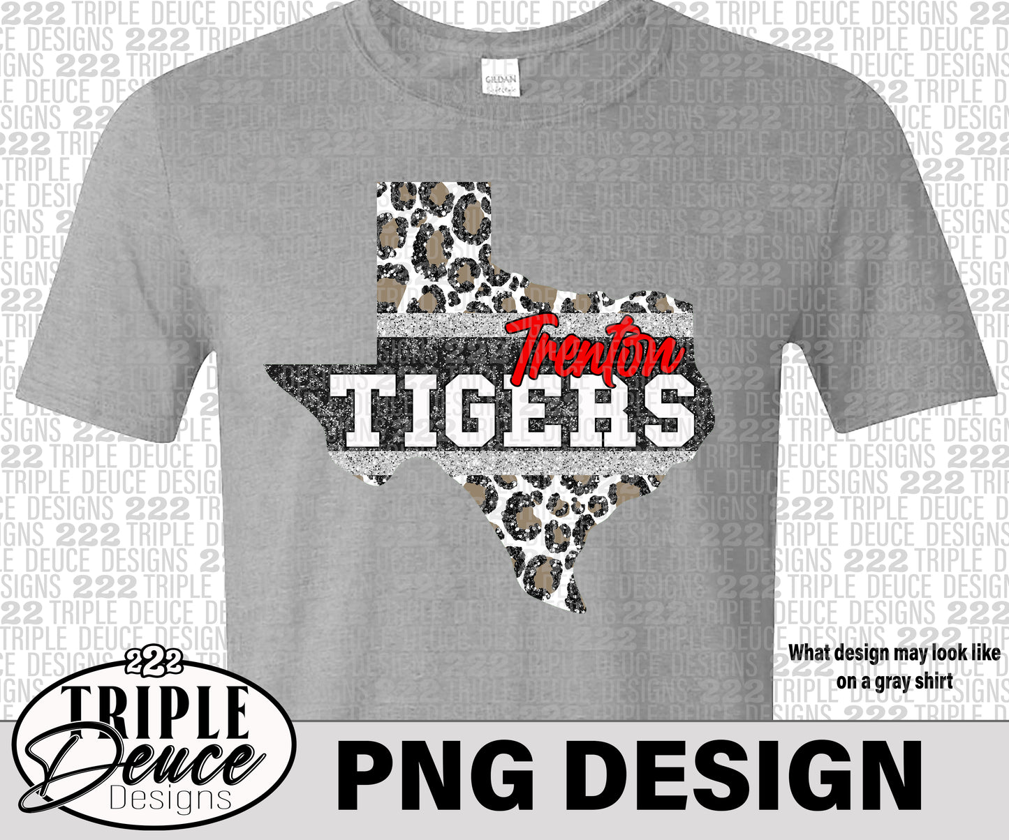 Trenton Tigers Texas-Red-PNG Design