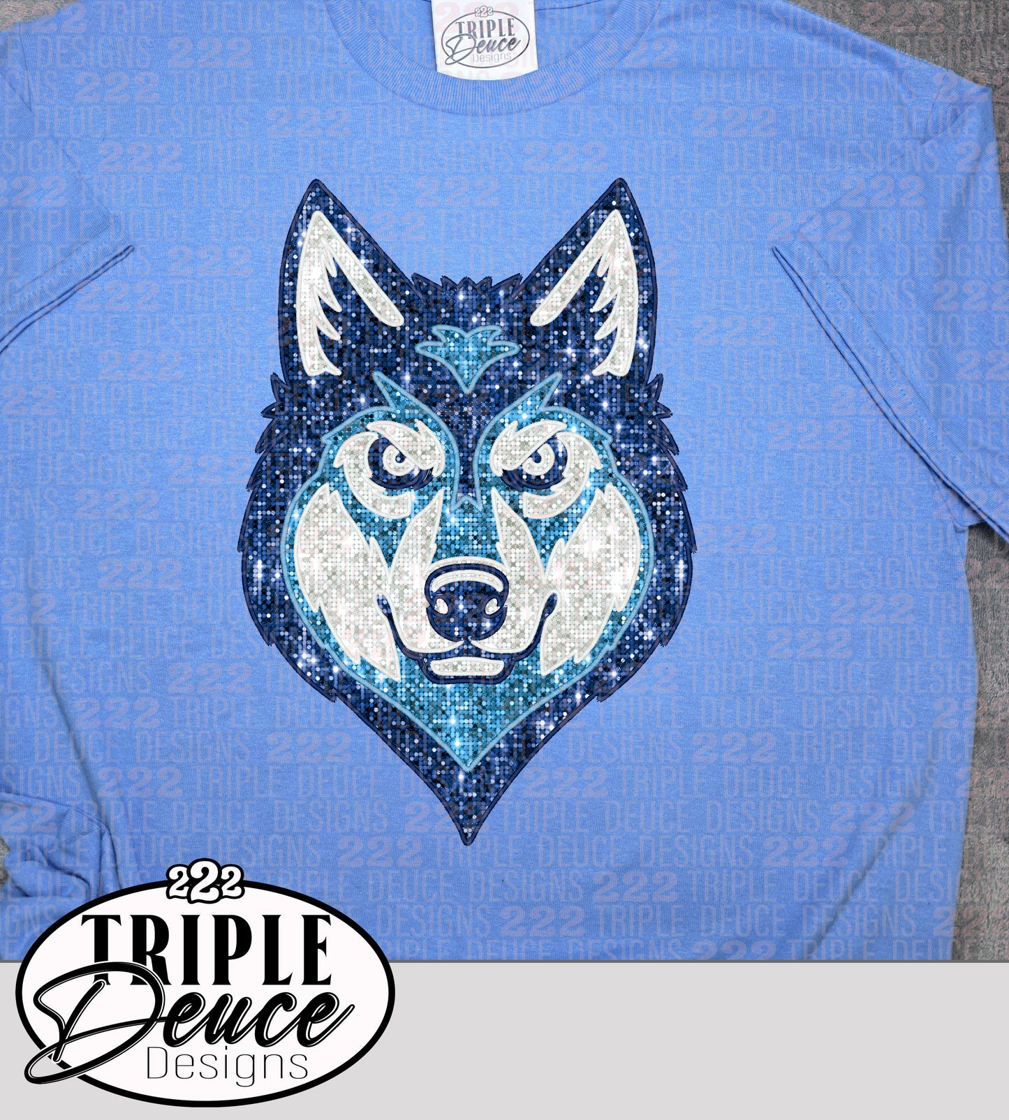 SV Timberwolves Wolves Faux Sequin T-Shirt