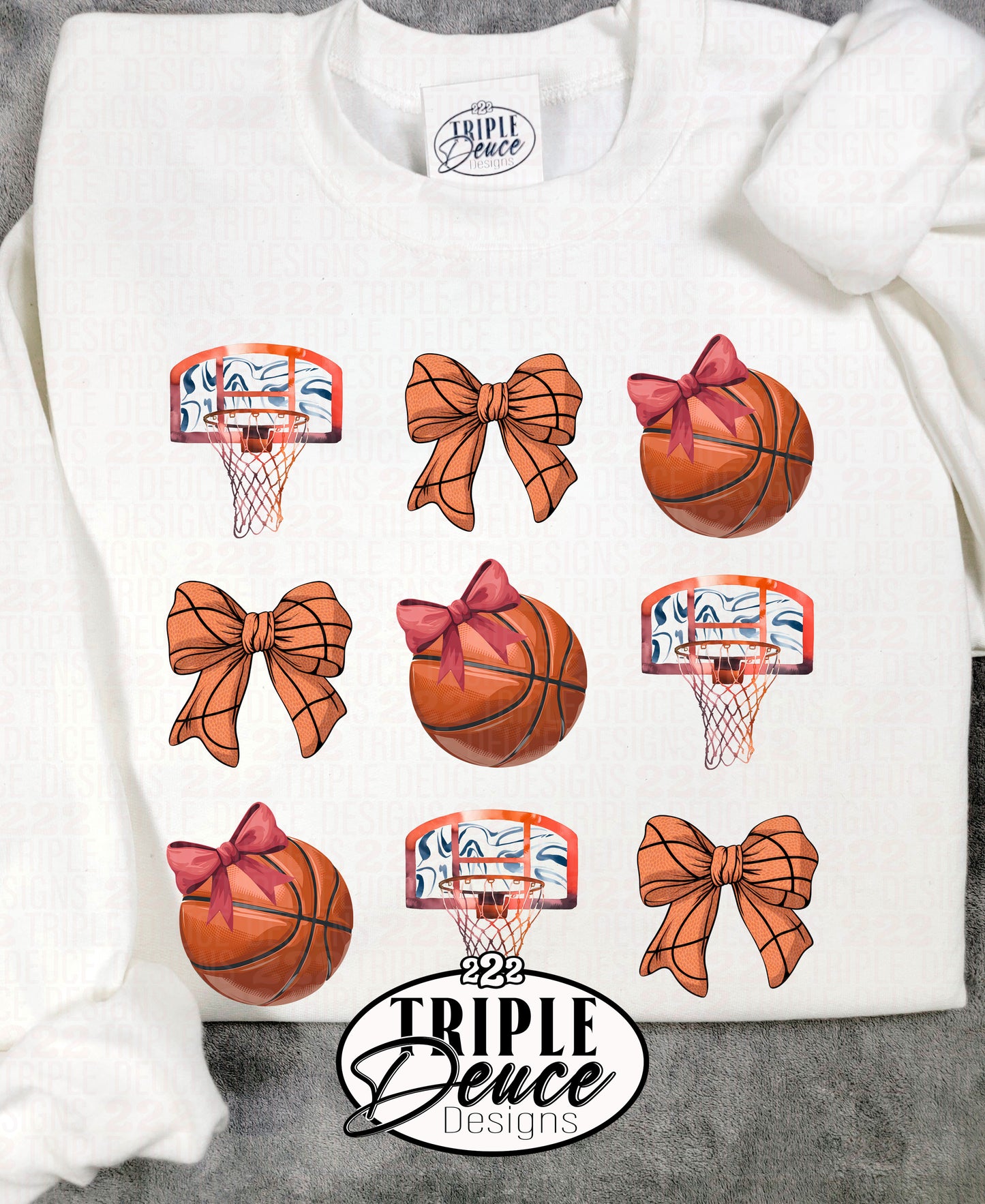 Basketball Crewneck Bows