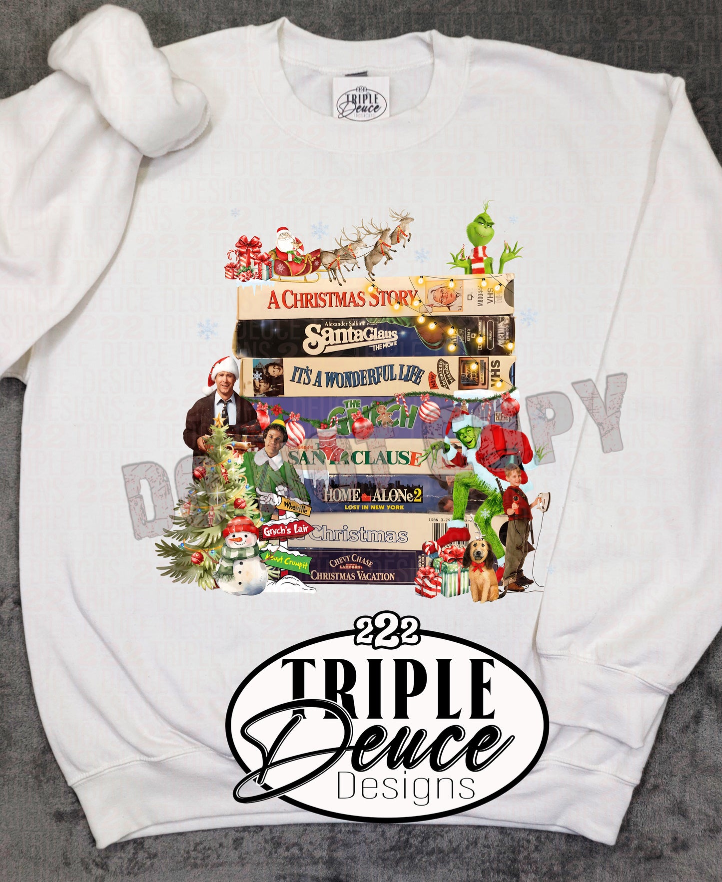 Christmas Movies VHS Crewneck