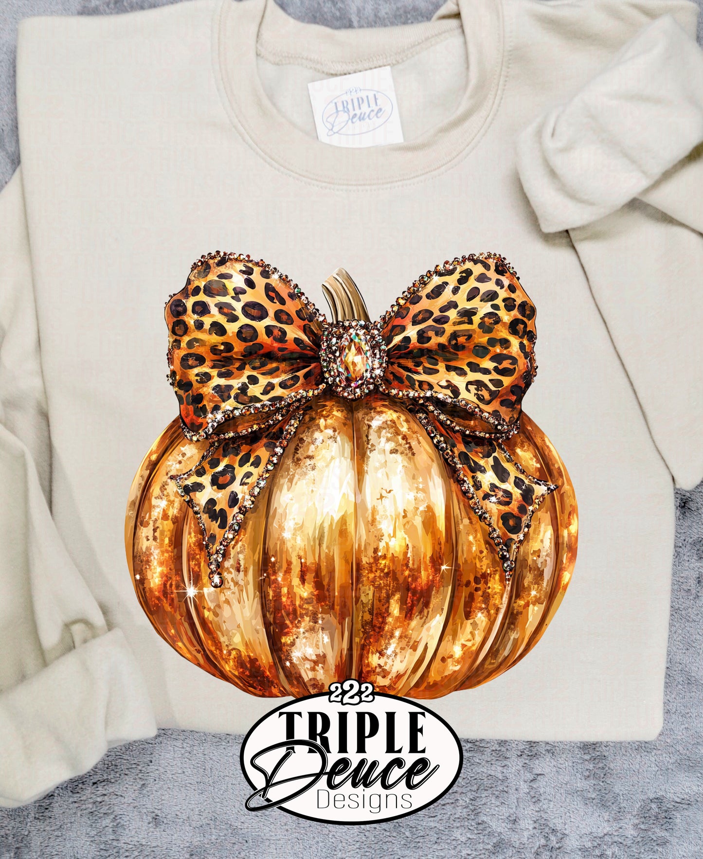 Fall Glitzy Pumpkin Bow Cutout