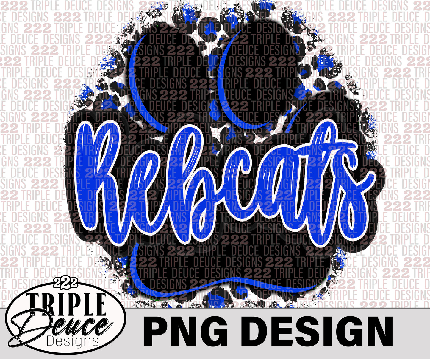 Rebcats Paw - Blue PNG Design