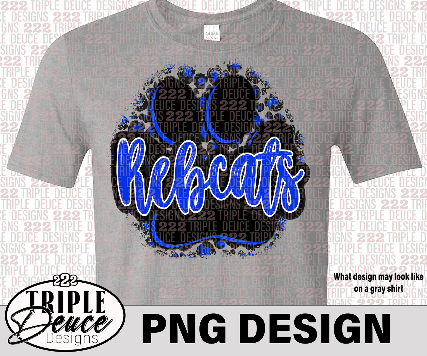 Rebcats Paw - Blue PNG Design