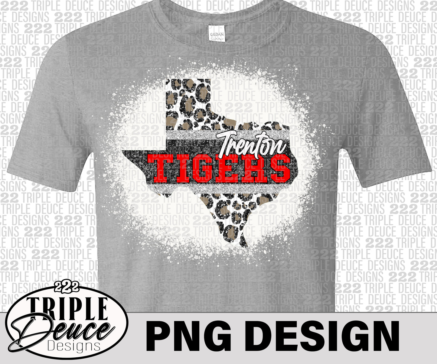 Trenton Tigers Texas-Red-PNG Design 2