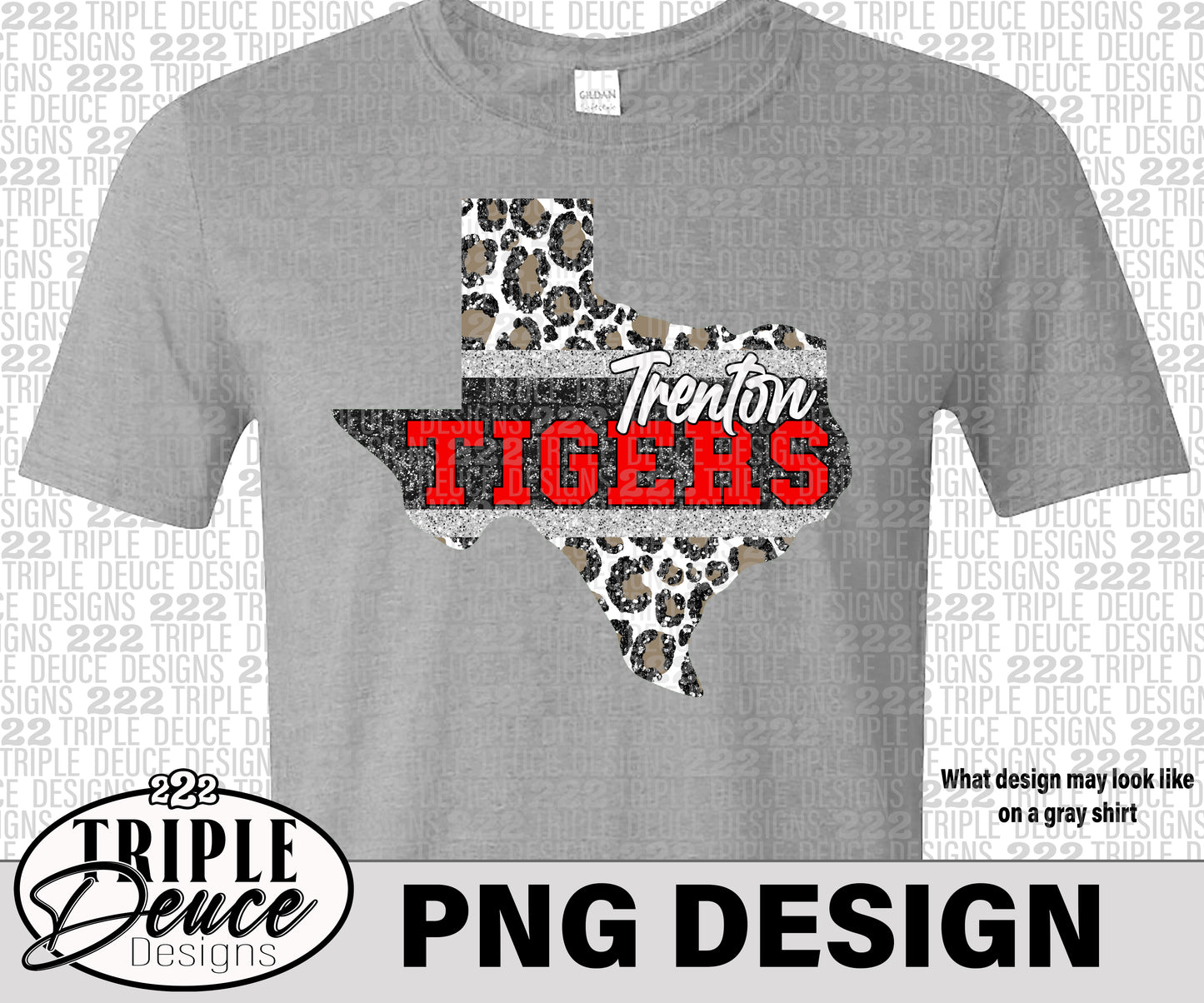 Trenton Tigers Texas-Red-PNG Design 2