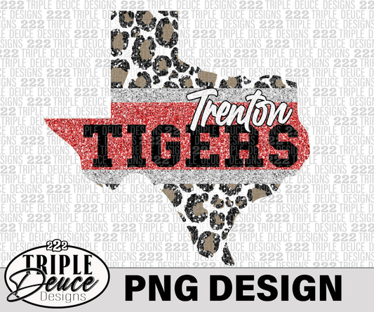 Trenton Tigers Texas-Red-PNG Design 3