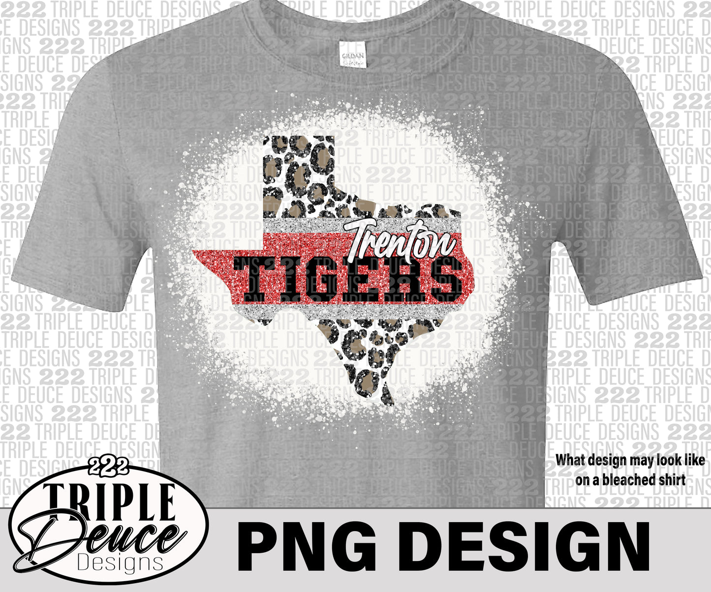 Trenton Tigers Texas-Red-PNG Design 3