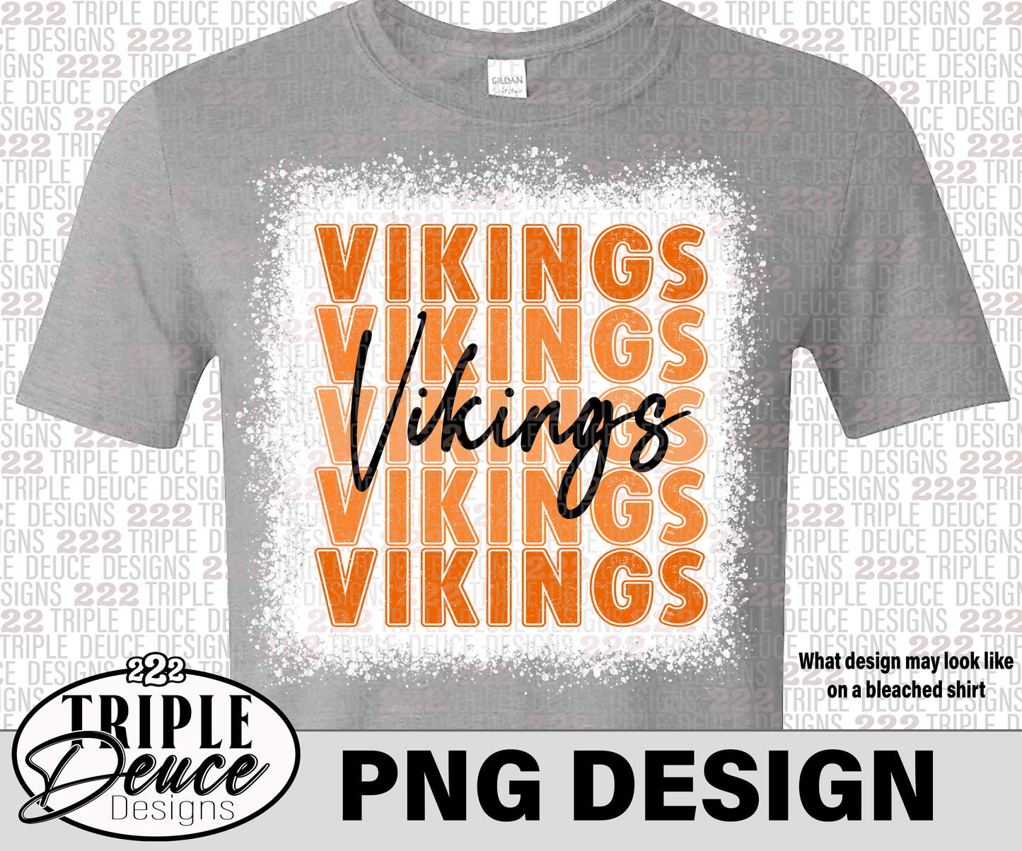 Vikings Layered Name PNG Design