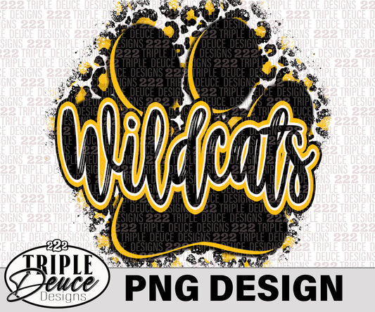 Valdosta Wildcats Black-Gold PNG Design