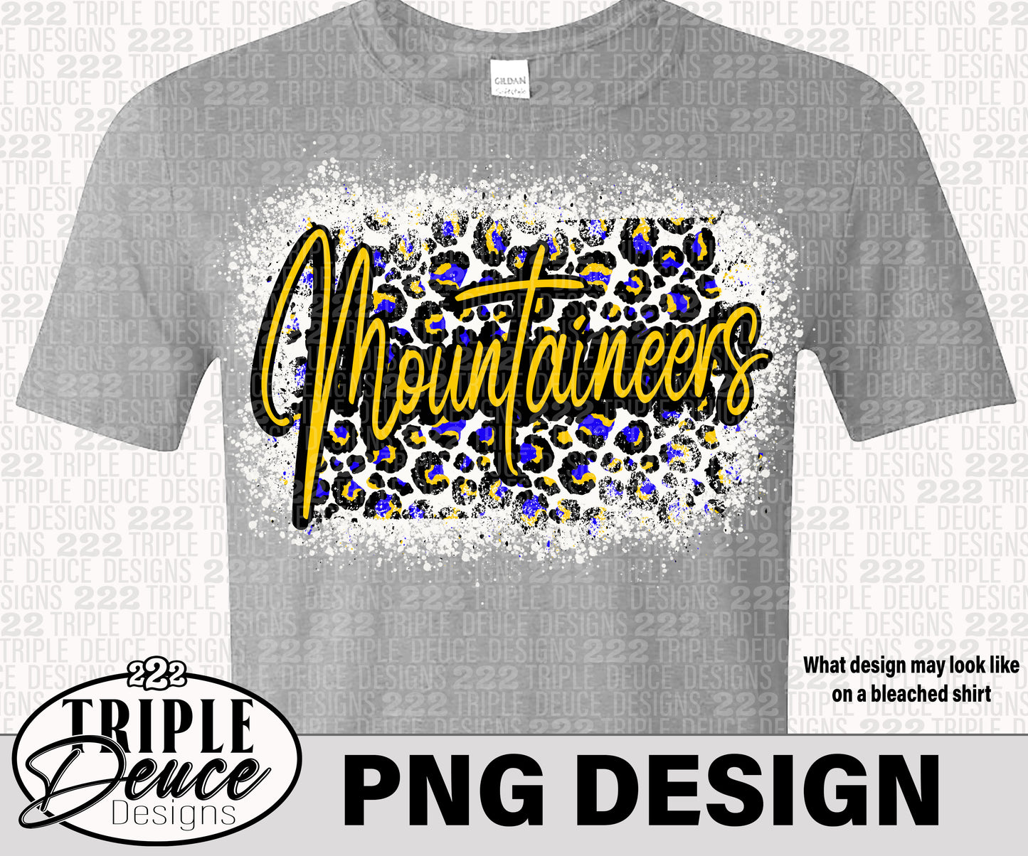 Crum Mountaineers Blue-Gold PNG Design