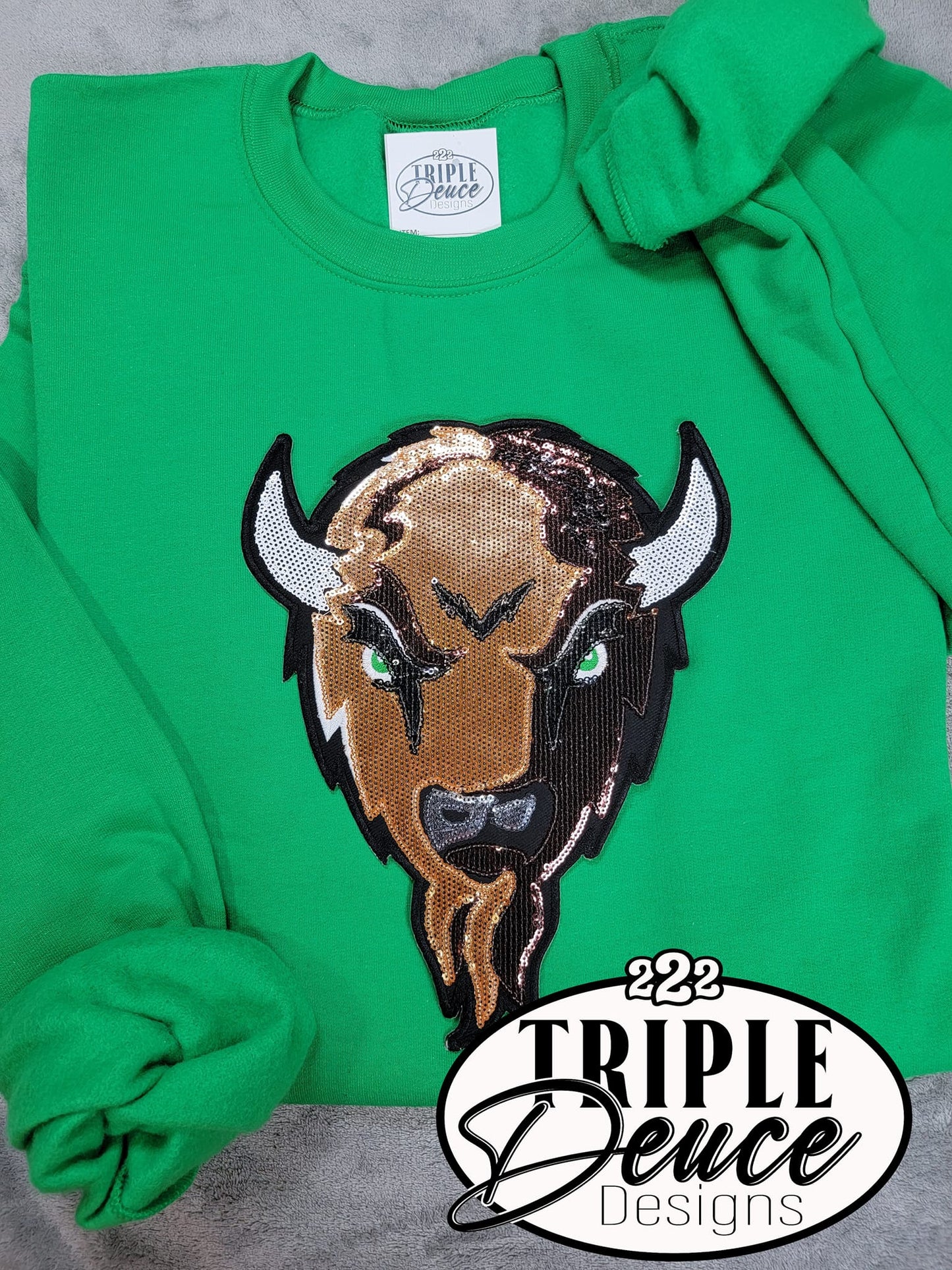 Buffalo Head Sequin Sweatshirt