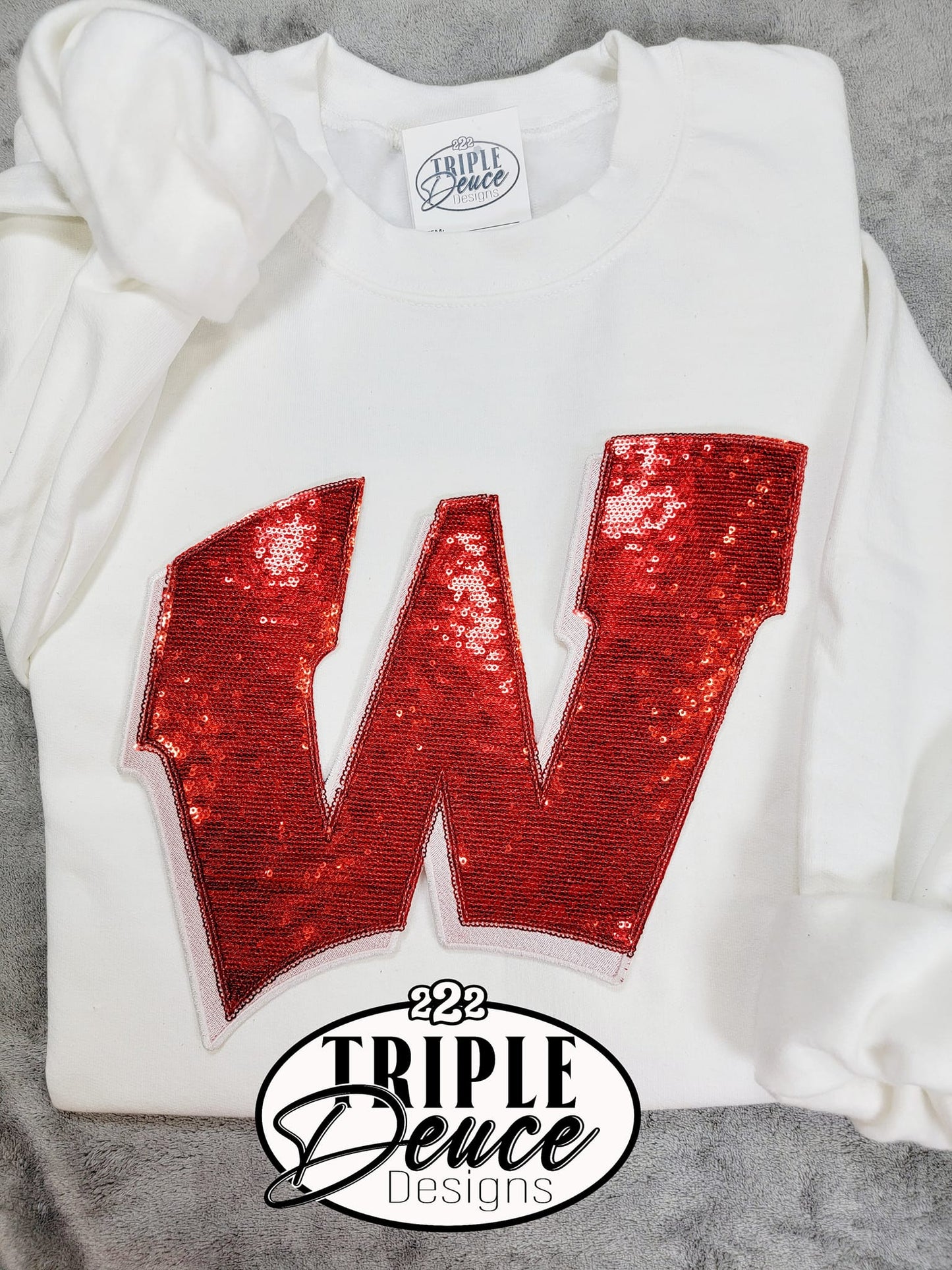 Wayne Pioneers Sequin W Crewneck Sweatshirt