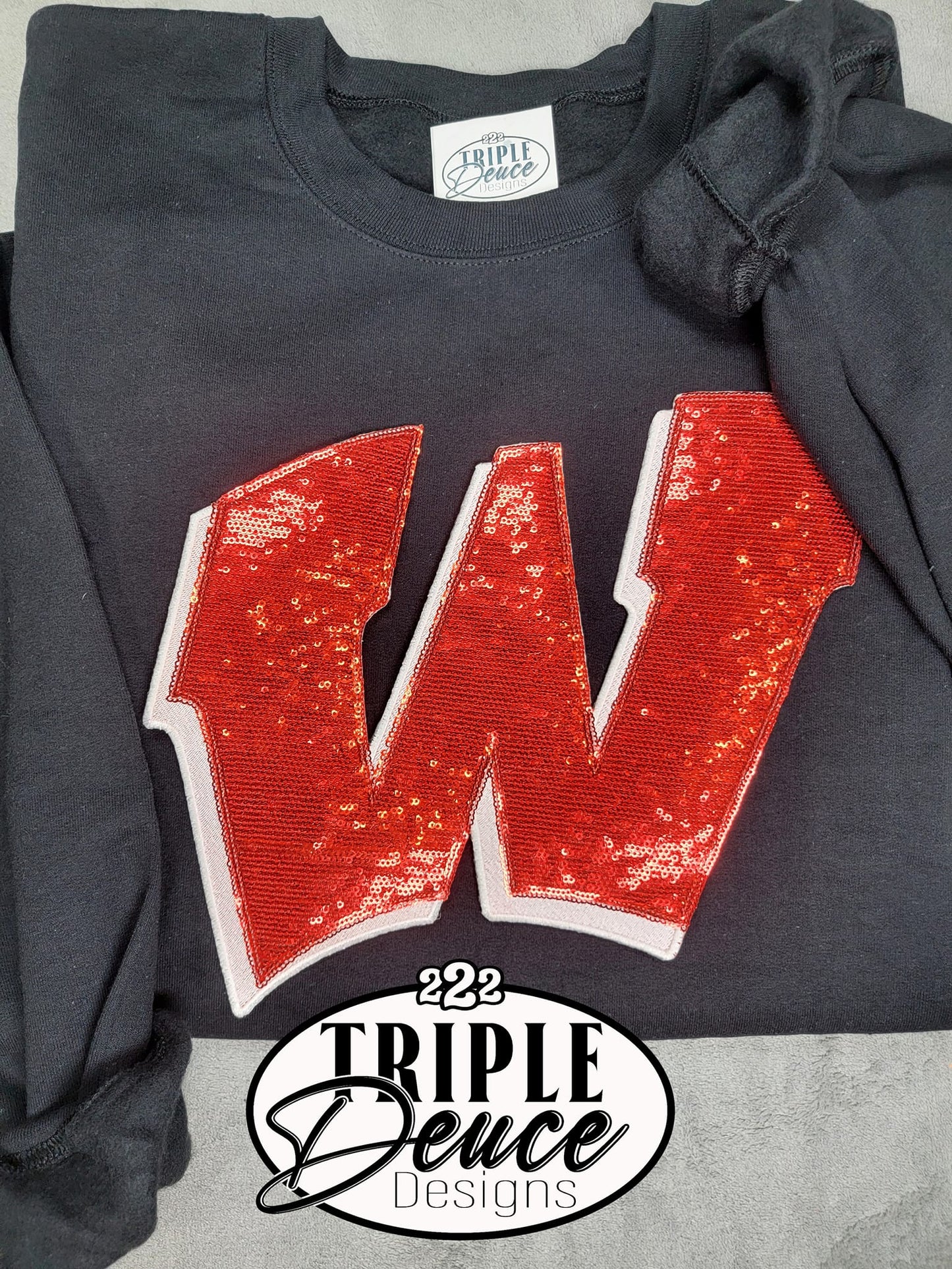 Wayne Pioneers Sequin W Crewneck Sweatshirt