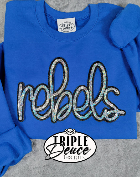 Rebels Sequin Name Sweatshirt