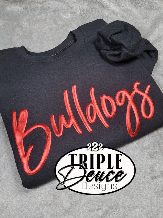 Bulldogs Embossed Sweatshirt