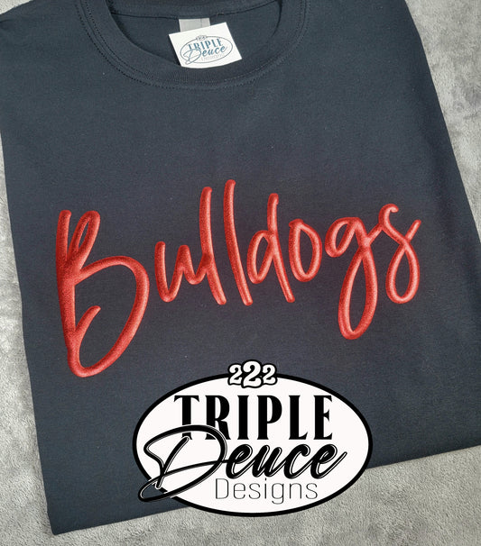 Bulldogs Embossed Tee