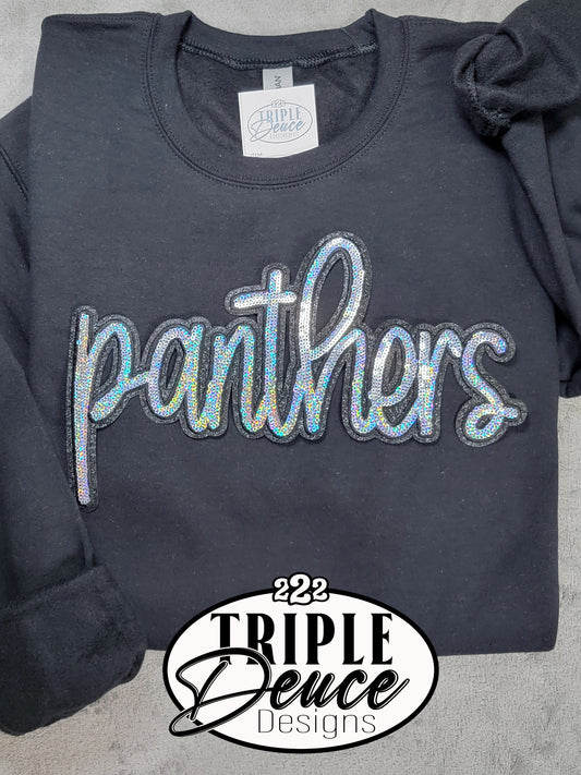 Panthers Sequin Name Sweatshirt