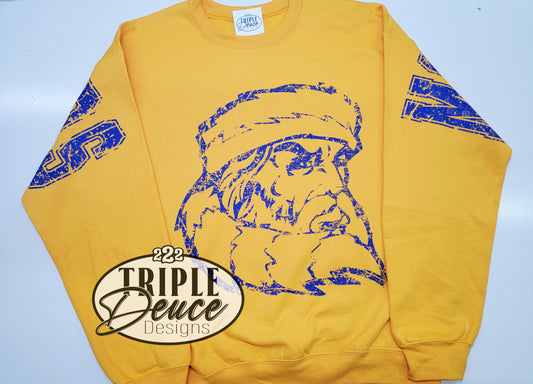 Mountaineers Oversized Letters Crewneck