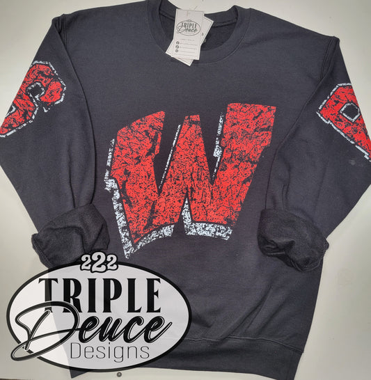 Pioneers Oversized Letters Crewneck