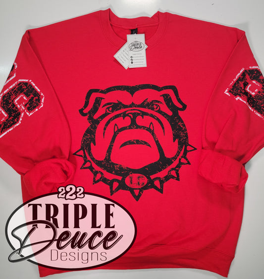 Bulldogs Oversized Letters Crewneck